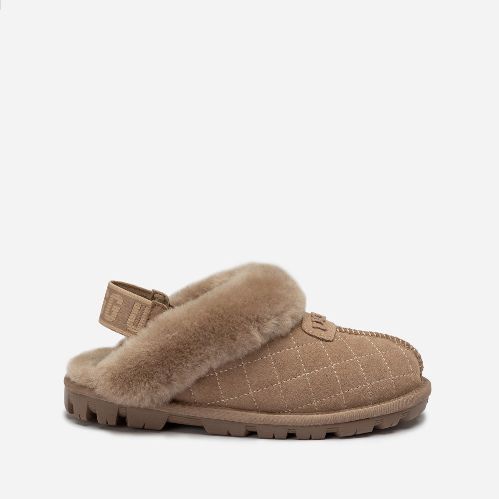OZWEAR UGG Coquette Matelasse Emb Logo Slipper( Detachable Feature)