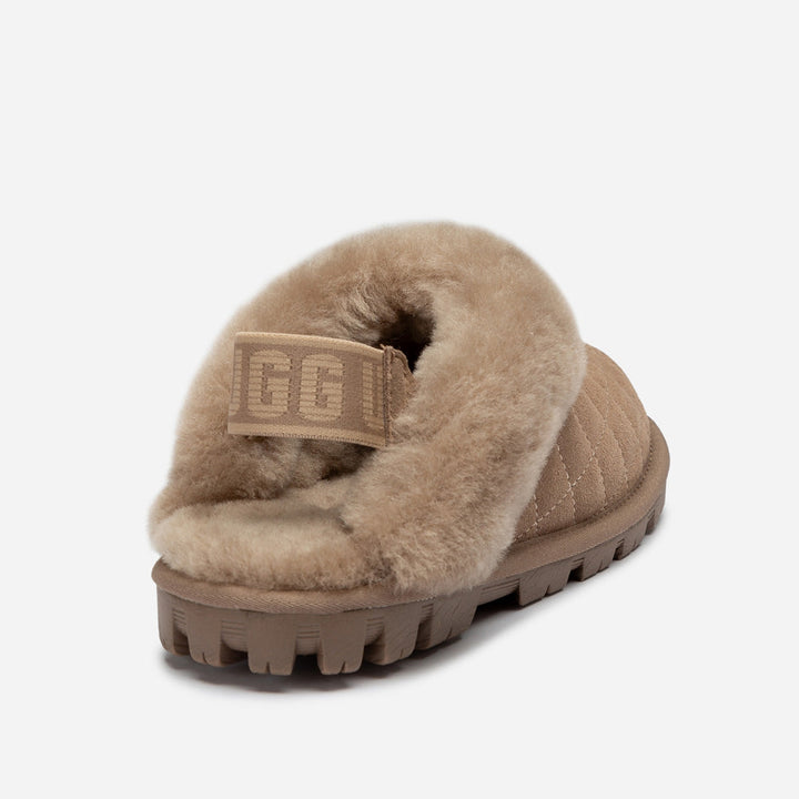 OZWEAR UGG Coquette Matelasse Emb Logo Slipper( Detachable Feature)