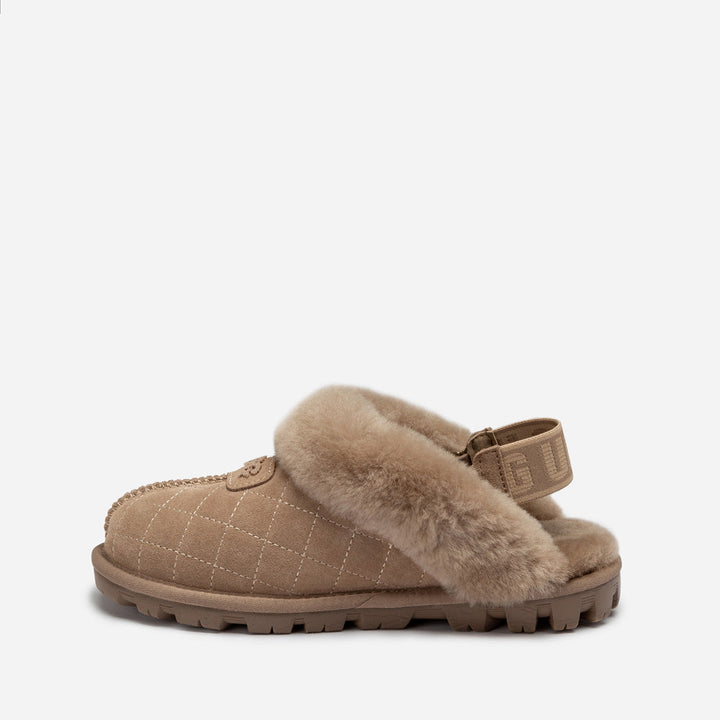 OZWEAR UGG Coquette Matelasse Emb Logo Slipper( Detachable Feature)