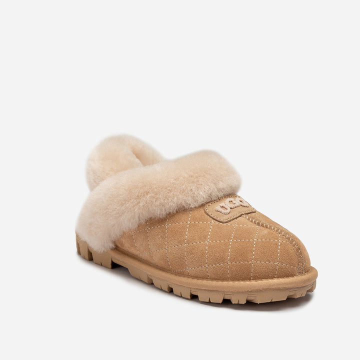 OZWEAR UGG Coquette Matelasse Emb Logo Slipper( Detachable Feature)