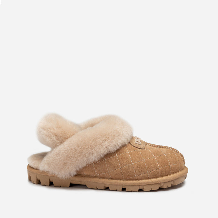 OZWEAR UGG Coquette Matelasse Emb Logo Slipper( Detachable Feature)