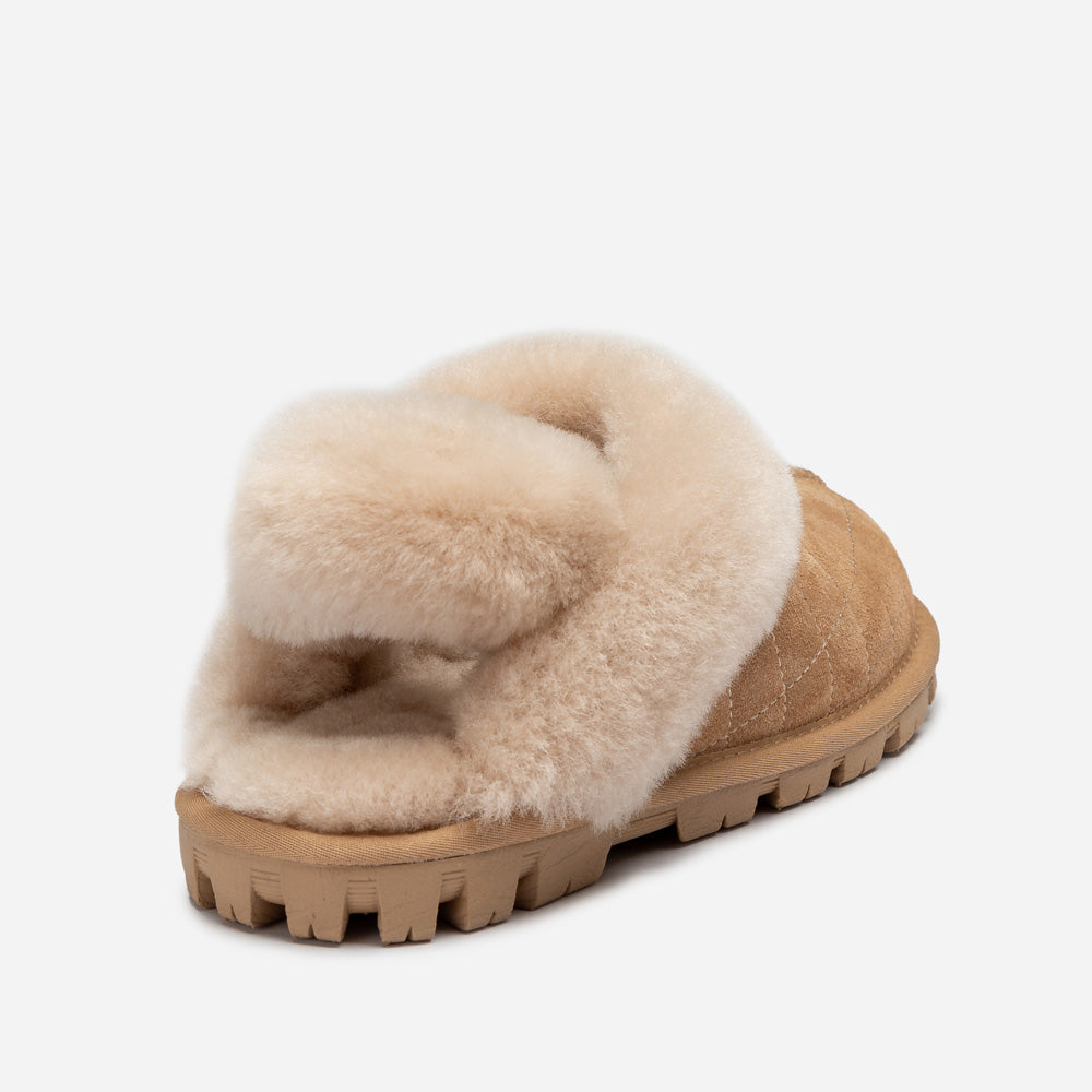 OZWEAR UGG Coquette Matelasse Emb Logo Slipper( Detachable Feature)
