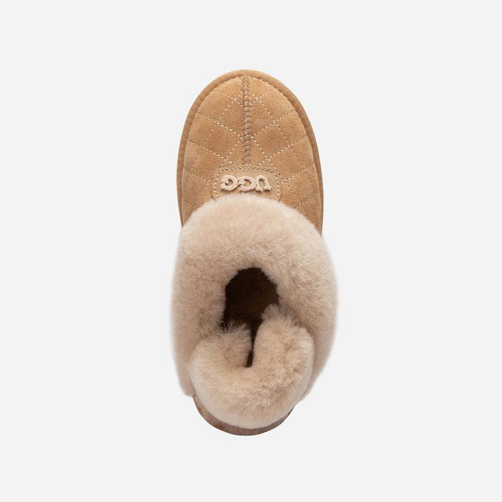 OZWEAR UGG Coquette Matelasse Emb Logo Slipper( Detachable Feature)