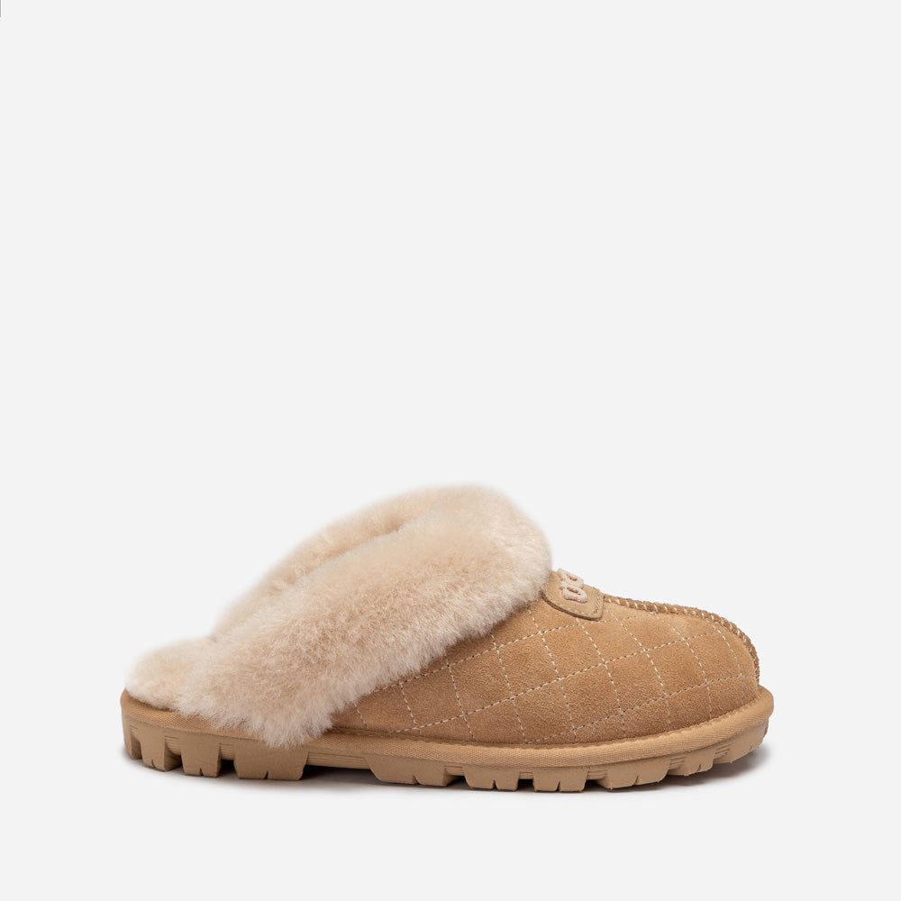 OZWEAR UGG Coquette Matelasse Emb Logo Slipper( Detachable Feature)