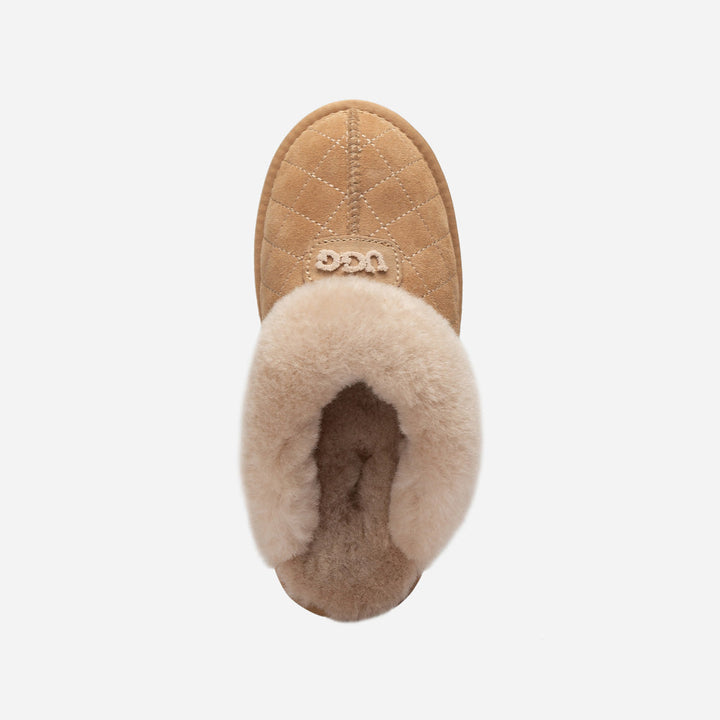OZWEAR UGG Coquette Matelasse Emb Logo Slipper( Detachable Feature)