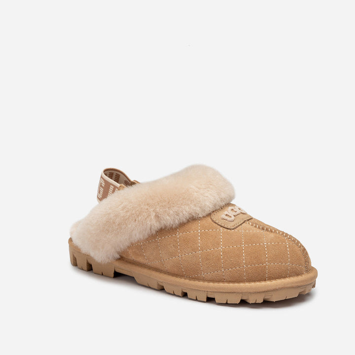 OZWEAR UGG Coquette Matelasse Emb Logo Slipper( Detachable Feature)
