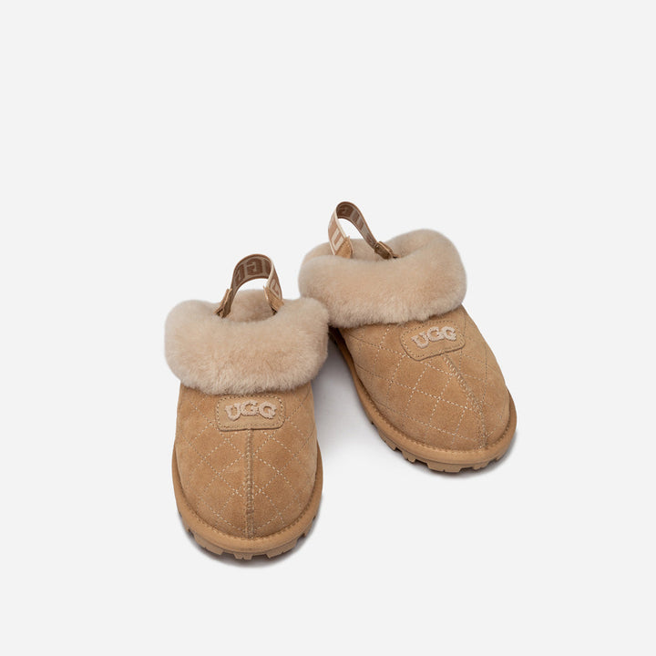 OZWEAR UGG Coquette Matelasse Emb Logo Slipper( Detachable Feature)