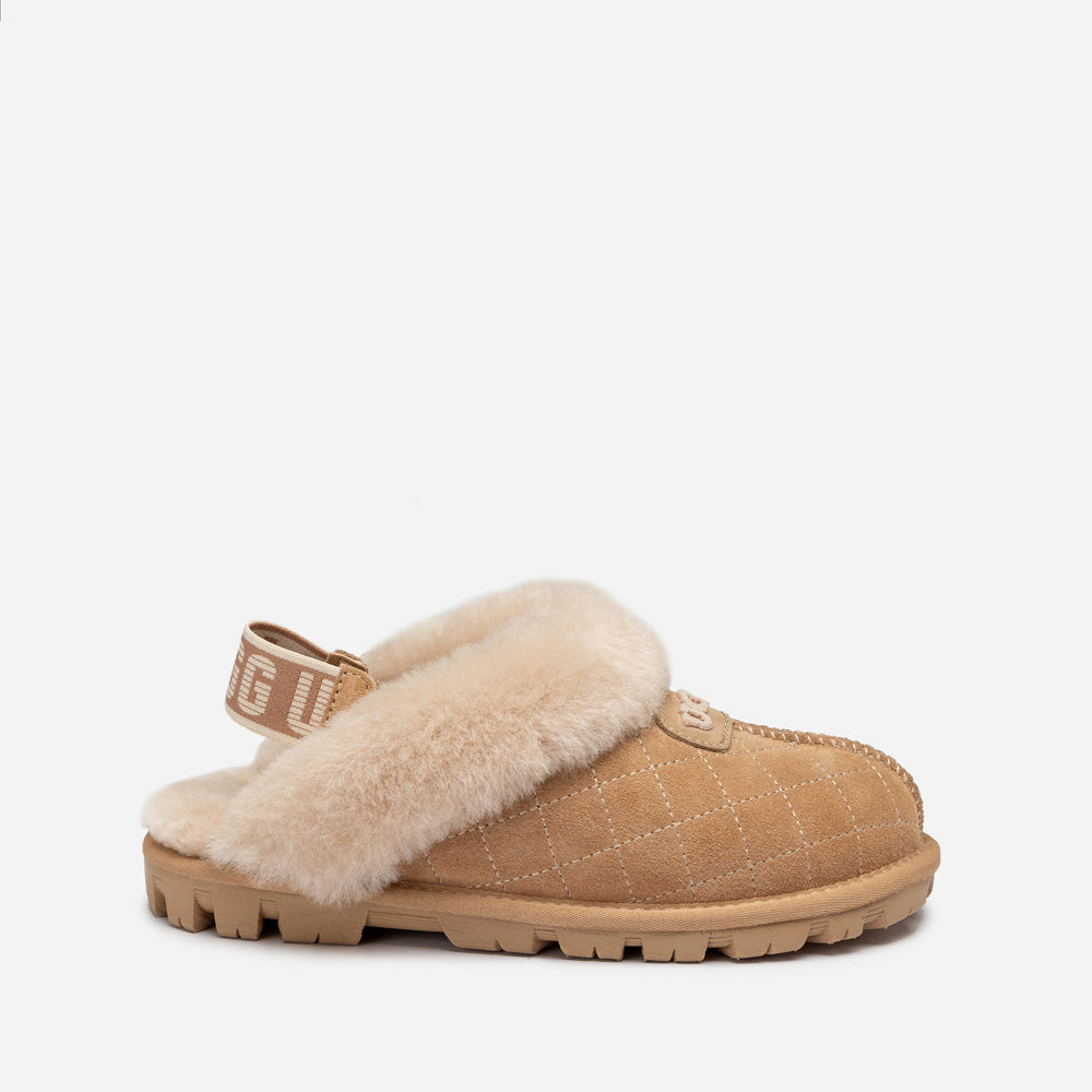OZWEAR UGG Coquette Matelasse Emb Logo Slipper( Detachable Feature)