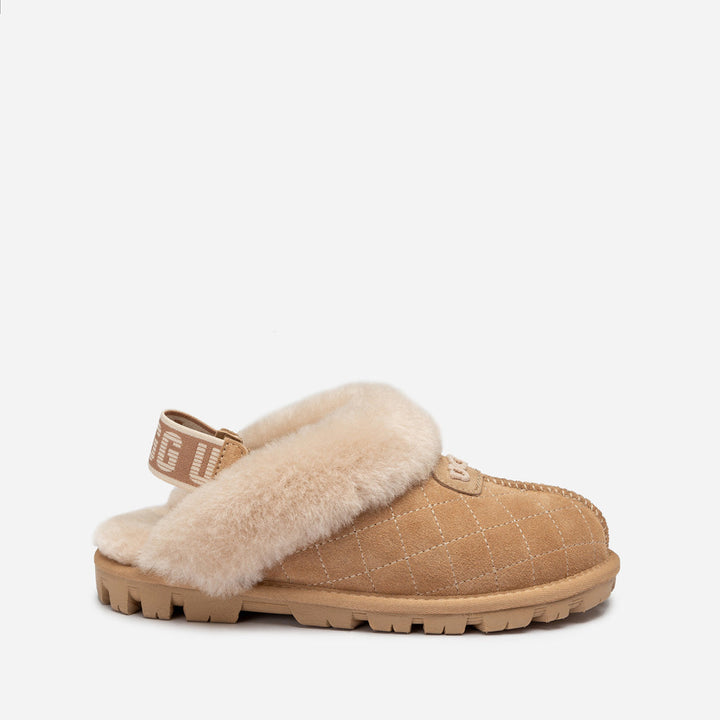 OZWEAR UGG Coquette Matelasse Emb Logo Slipper( Detachable Feature)