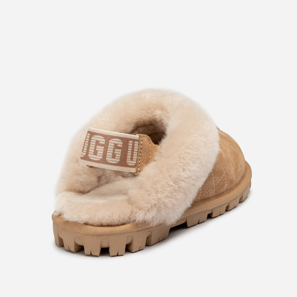 OZWEAR UGG Coquette Matelasse Emb Logo Slipper( Detachable Feature)
