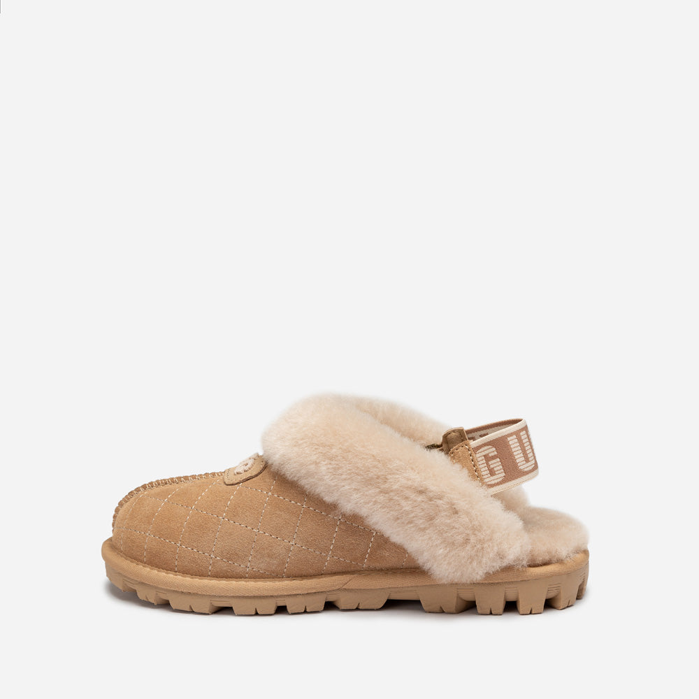OZWEAR UGG Coquette Matelasse Emb Logo Slipper( Detachable Feature)