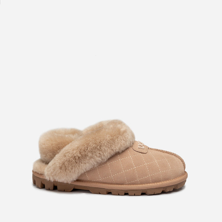 OZWEAR UGG Coquette Matelasse Emb Logo Slipper( Detachable Feature)
