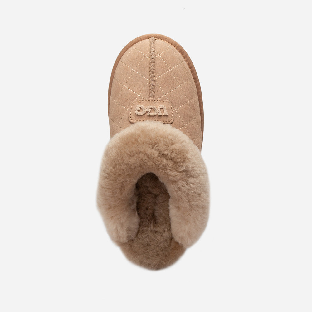 OZWEAR UGG Coquette Matelasse Emb Logo Slipper( Detachable Feature)