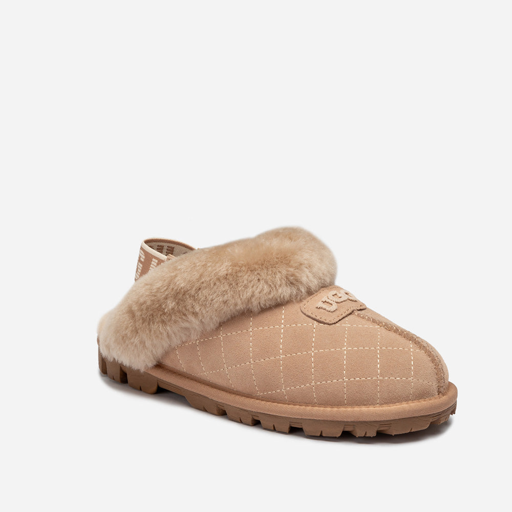 OZWEAR UGG Coquette Matelasse Emb Logo Slipper( Detachable Feature)