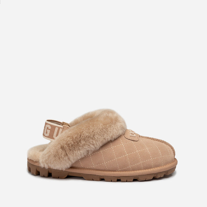 OZWEAR UGG Coquette Matelasse Emb Logo Slipper( Detachable Feature)