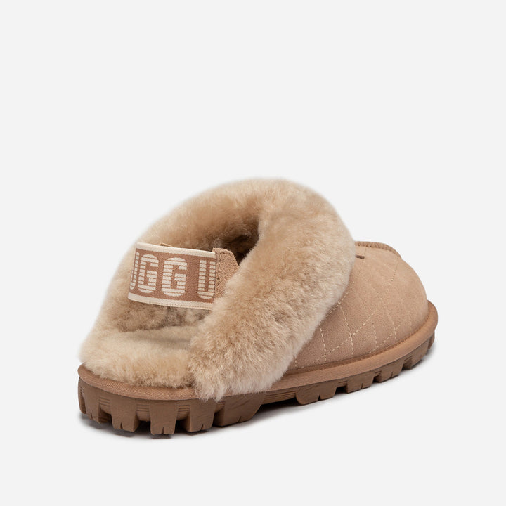 OZWEAR UGG Coquette Matelasse Emb Logo Slipper( Detachable Feature)