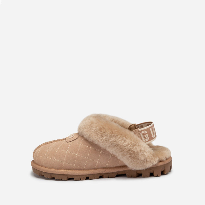 OZWEAR UGG Coquette Matelasse Emb Logo Slipper( Detachable Feature)
