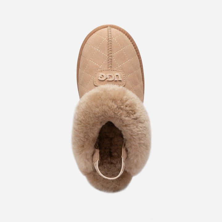OZWEAR UGG Coquette Matelasse Emb Logo Slipper( Detachable Feature)