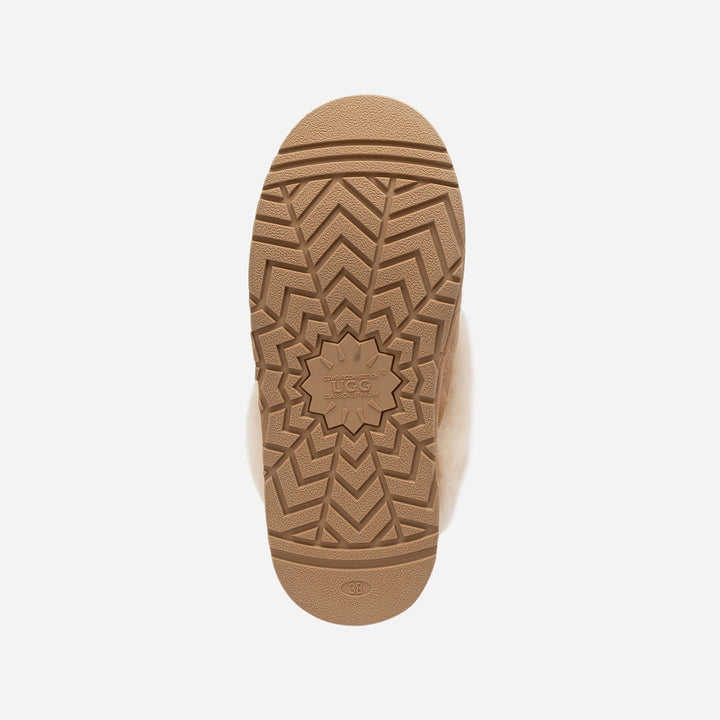 OZWEAR UGG Coquette Matelassé Logo Platform Slipper (Detachable Feature)