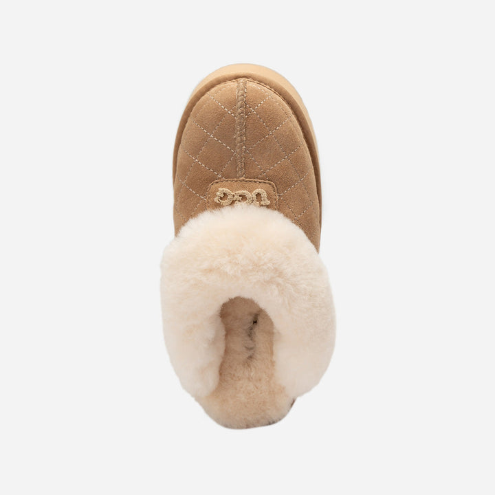 OZWEAR UGG Coquette Matelassé Logo Platform Slipper (Detachable Feature)