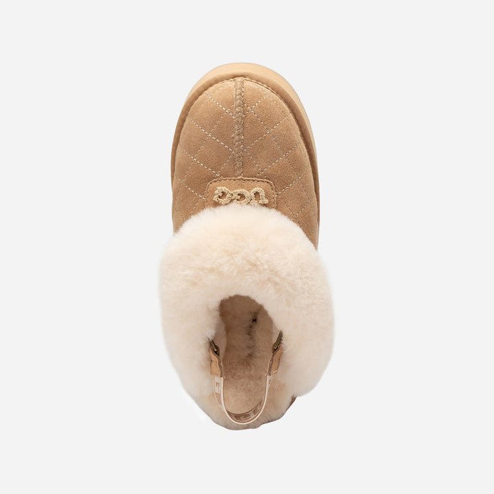 OZWEAR UGG Coquette Matelassé Logo Platform Slipper (Detachable Feature)