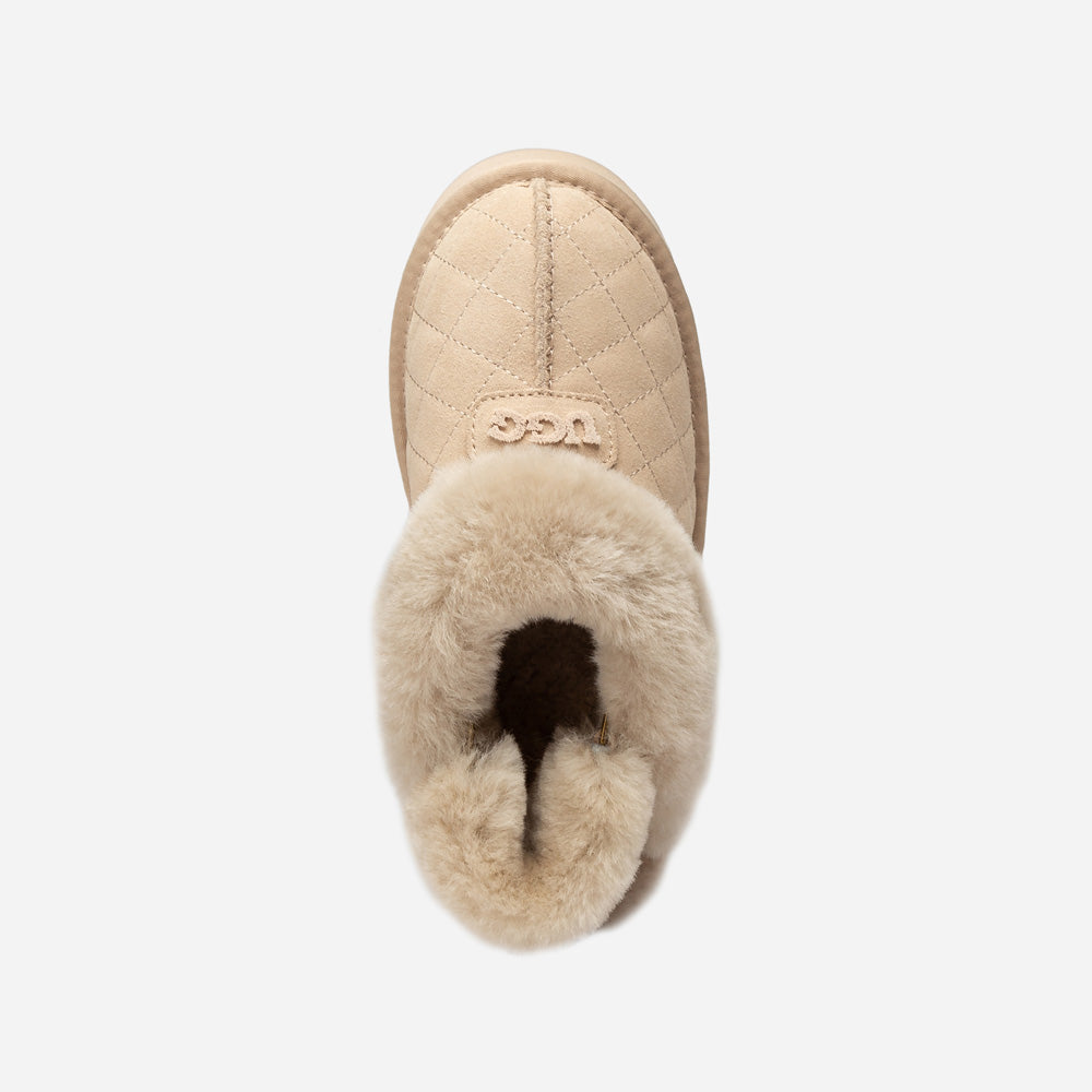 OZWEAR UGG Coquette Matelassé Logo Platform Slipper (Detachable Feature)