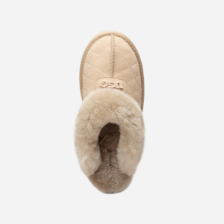 OZWEAR UGG Coquette Matelassé Logo Platform Slipper (Detachable Feature)