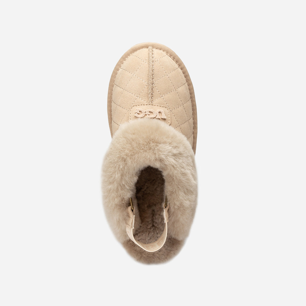 OZWEAR UGG Coquette Matelassé Logo Platform Slipper (Detachable Feature)