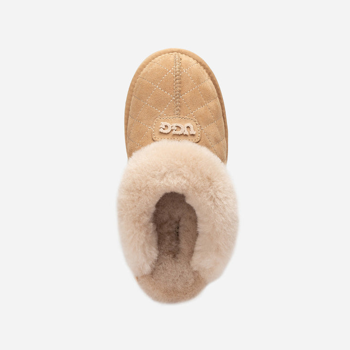 OZWEAR UGG Coquette Matelassé Logo Platform Slipper (Detachable Feature)