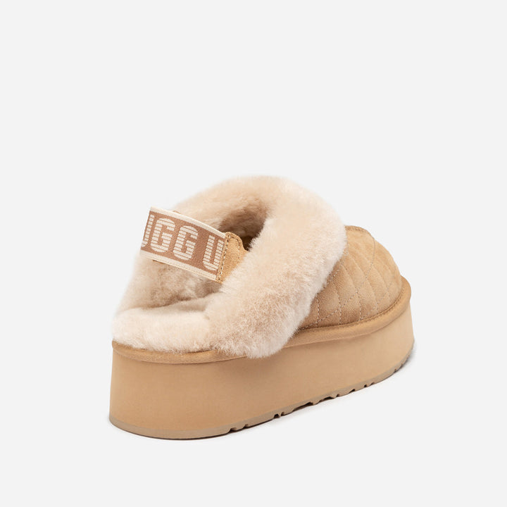 OZWEAR UGG Coquette Matelassé Logo Platform Slipper (Detachable Feature)