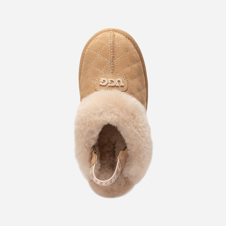 OZWEAR UGG Coquette Matelassé Logo Platform Slipper (Detachable Feature)
