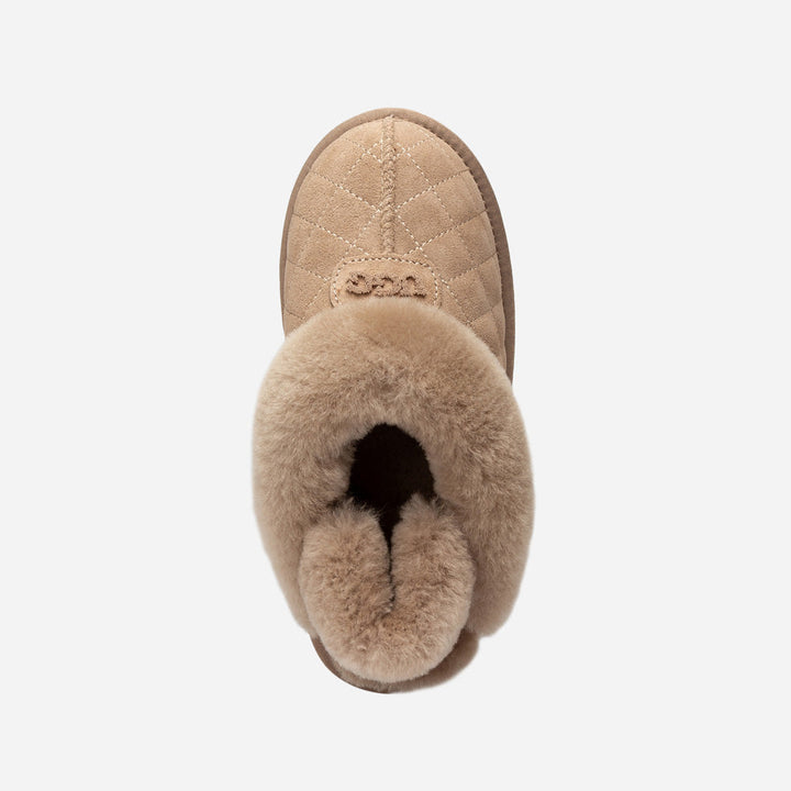 OZWEAR UGG Coquette Matelassé Logo Platform Slipper (Detachable Feature)