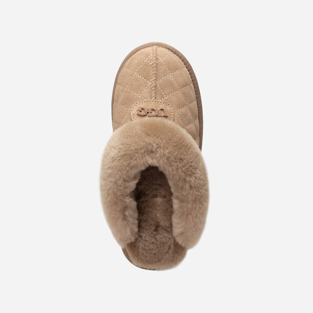 OZWEAR UGG Coquette Matelassé Logo Platform Slipper (Detachable Feature)