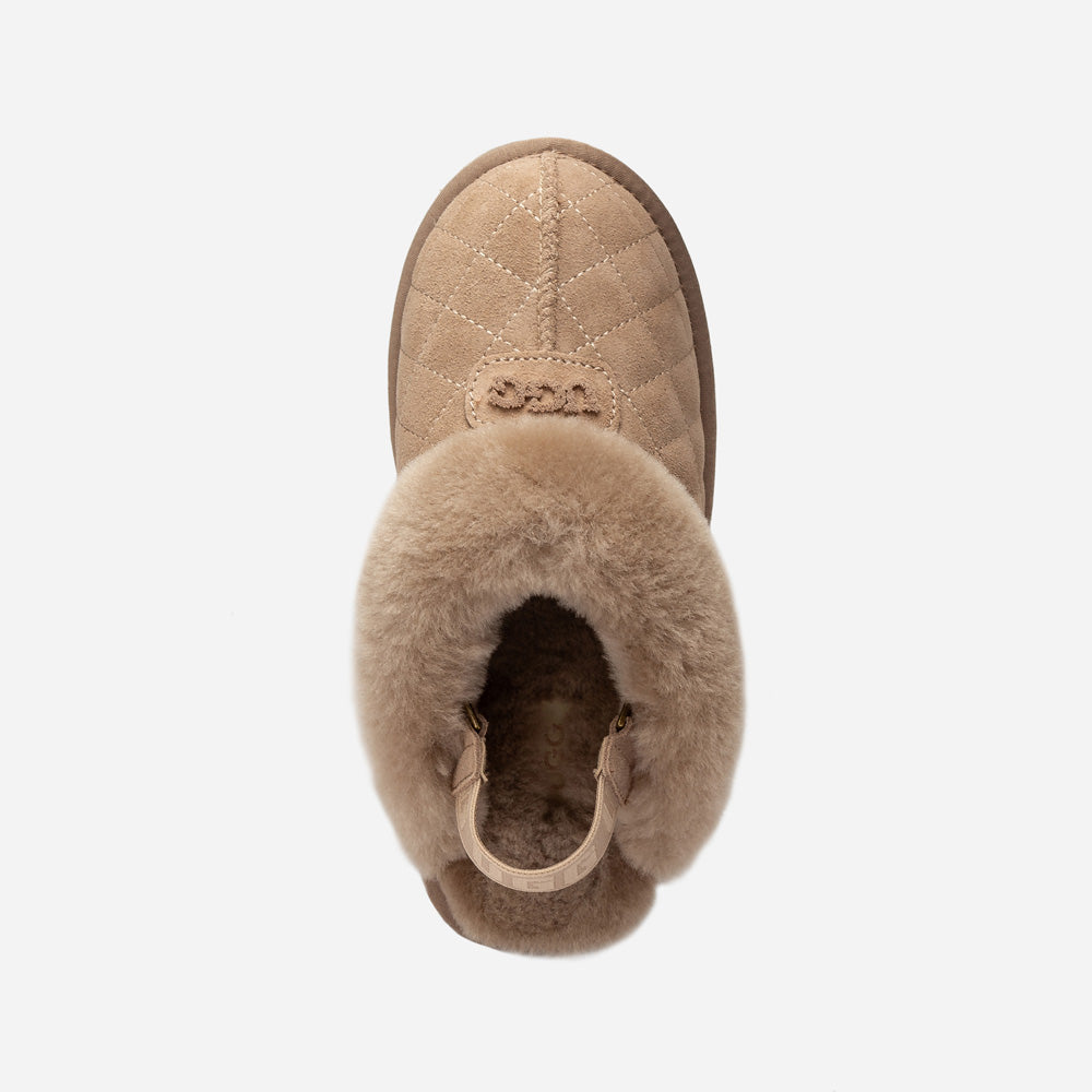 OZWEAR UGG Coquette Matelassé Logo Platform Slipper (Detachable Feature)