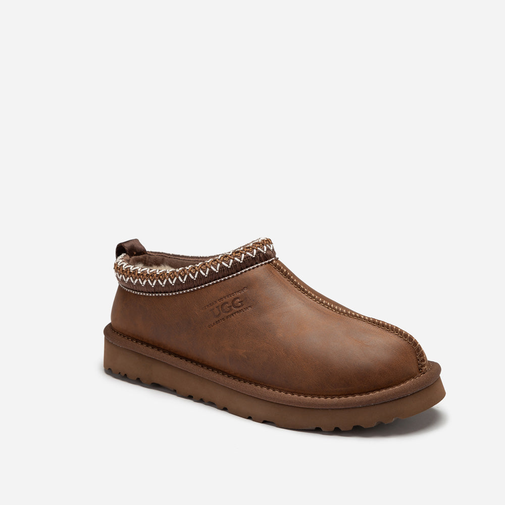 OZWEAR UGG Sydney Oiled Leather Slipper (Water Resistant)