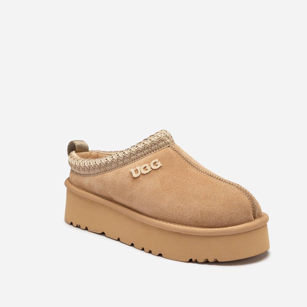 OZWEAR UGG Sydney Embroidery Platform Slipper