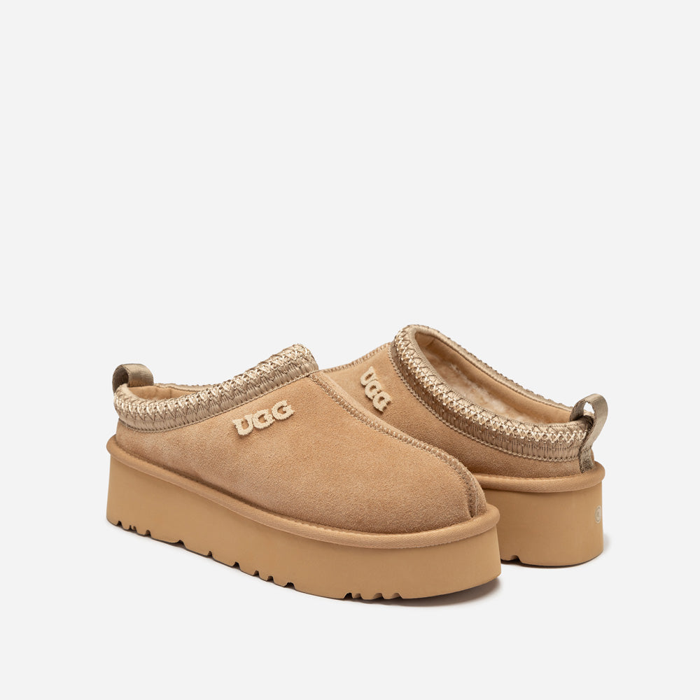 OZWEAR UGG Sydney Embroidery Platform Slipper