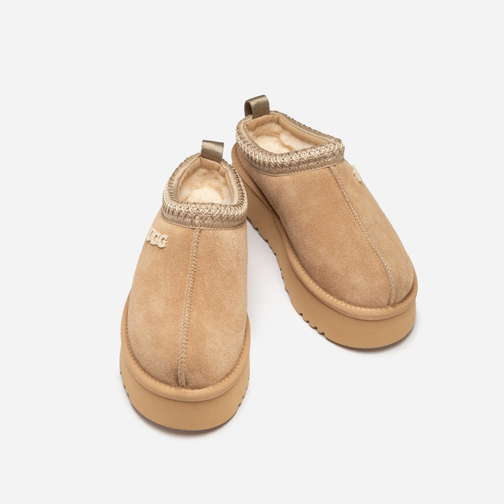 OZWEAR UGG Sydney Embroidery Platform Slipper