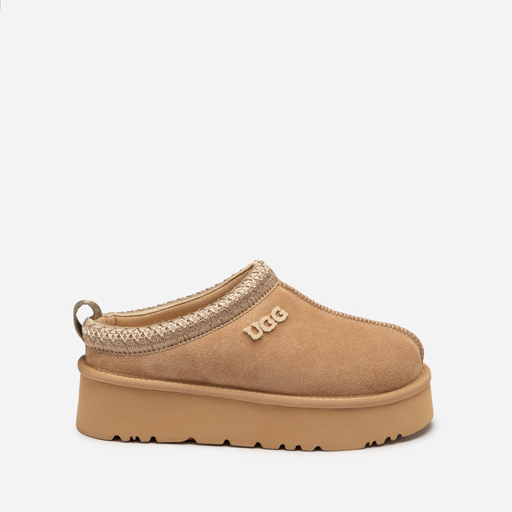 OZWEAR UGG Sydney Embroidery Platform Slipper