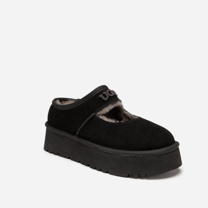 OZWEAR UGG Mary Jane Emb Logo Platform