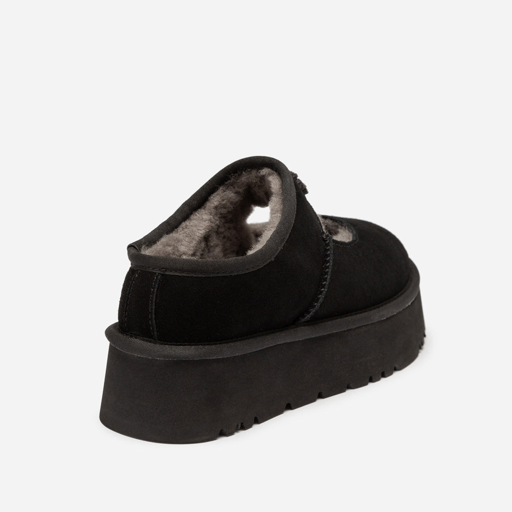 OZWEAR UGG Mary Jane Emb Logo Platform
