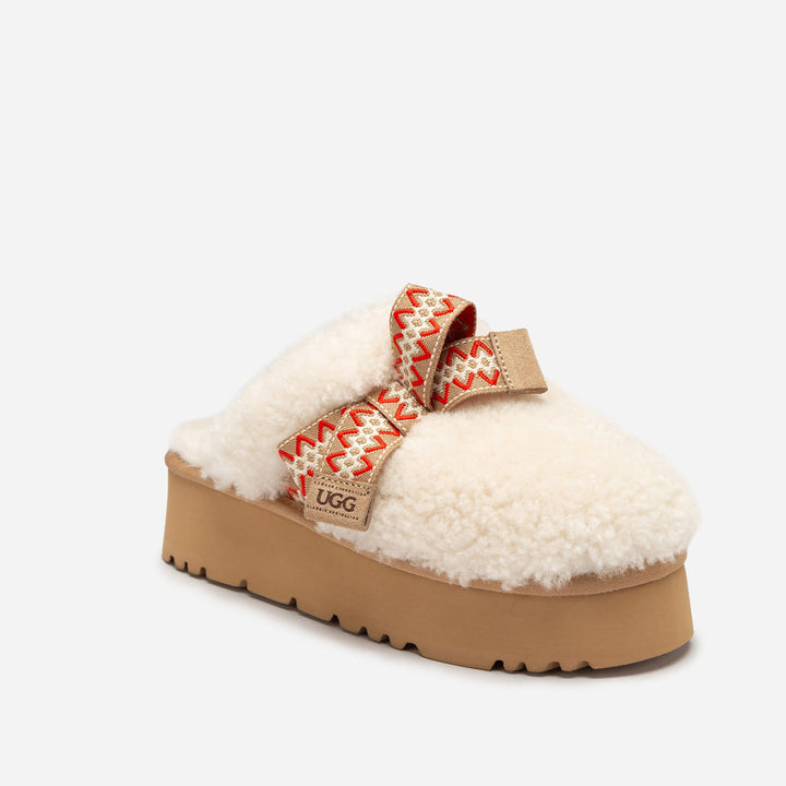 OZWEAR UGG Cemila Shearling Platform Slipper