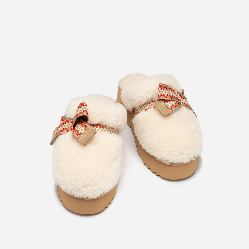OZWEAR UGG Cemila Shearling Platform Slipper