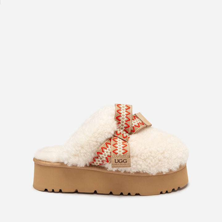 OZWEAR UGG Cemila Shearling Platform Slipper