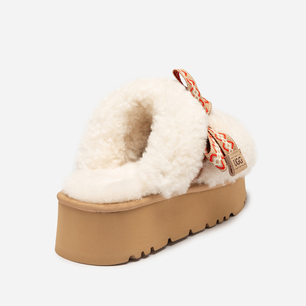 OZWEAR UGG Cemila Shearling Platform Slipper