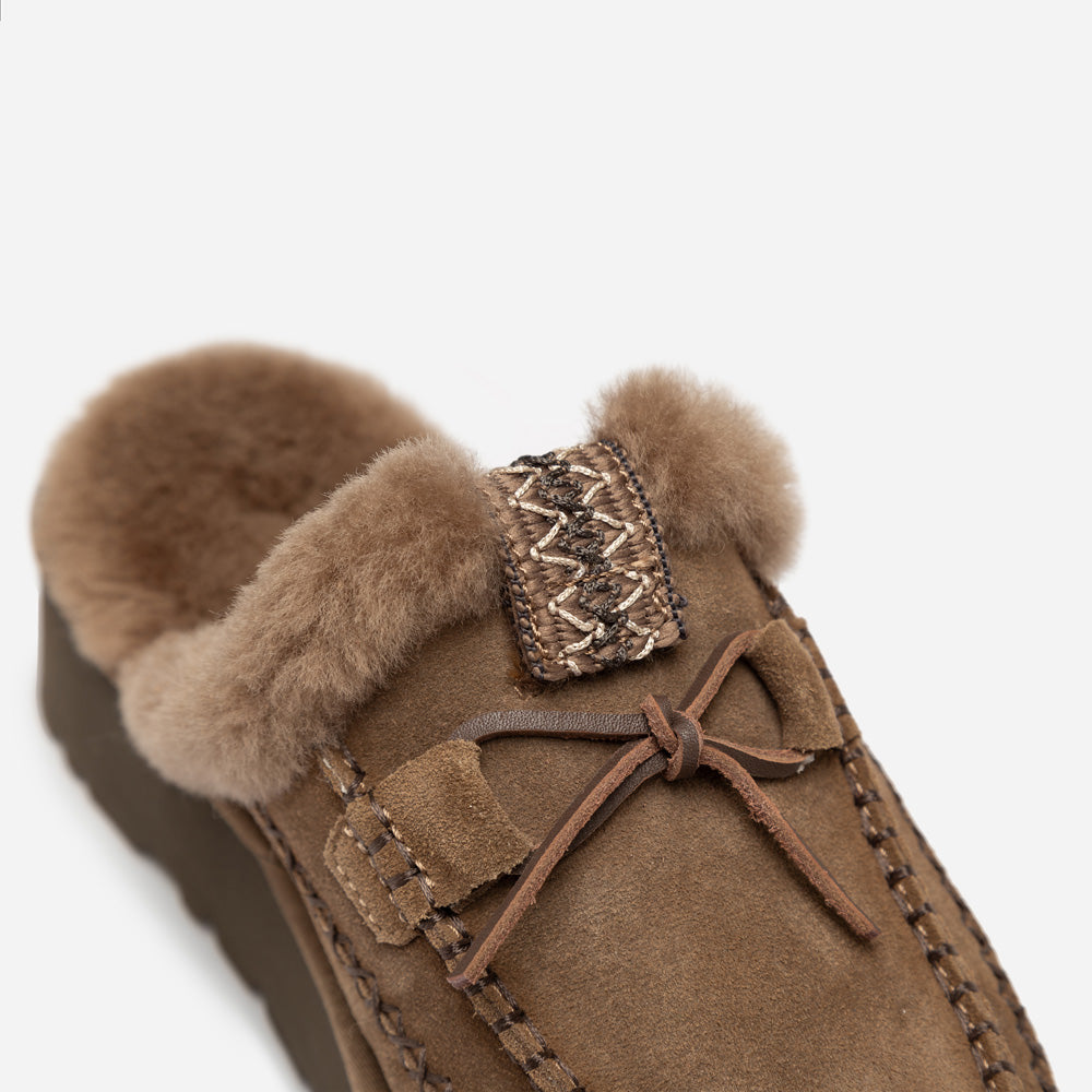 OZWEAR UGG Letitia Platform Slipper (Replaceable Decoration)