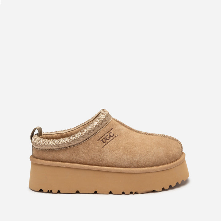 OZWEAR UGG Sydney Spring Platform Slipper (Water Resistant) (Detachable Wool Insole)