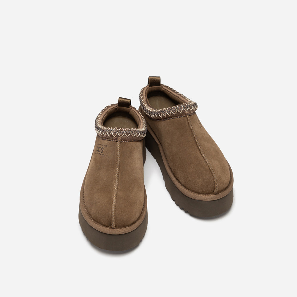 OZWEAR UGG Sydney Spring Platform Slipper (Water Resistant) (Detachable Wool Insole)