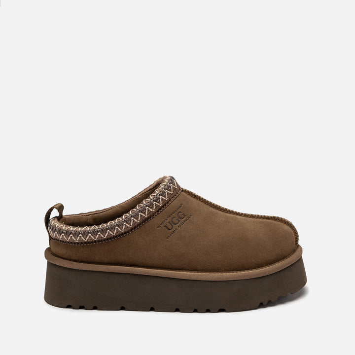 OZWEAR UGG Sydney Spring Platform Slipper (Water Resistant) (Detachable Wool Insole)