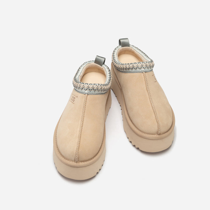 OZWEAR UGG Sydney Spring Platform Slipper (Water Resistant) (Detachable Wool Insole)